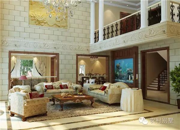 大氣三層復式別墅，帶莊園和游泳池（施工全圖+裝修效果圖）