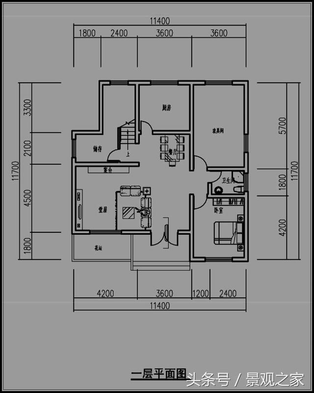 二層帶閣樓新農(nóng)村別墅設計圖紙（帶效果圖）