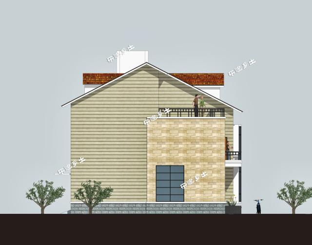 10x12米兩層半英倫別墅全套圖紙，占地面積小，實用又大方！