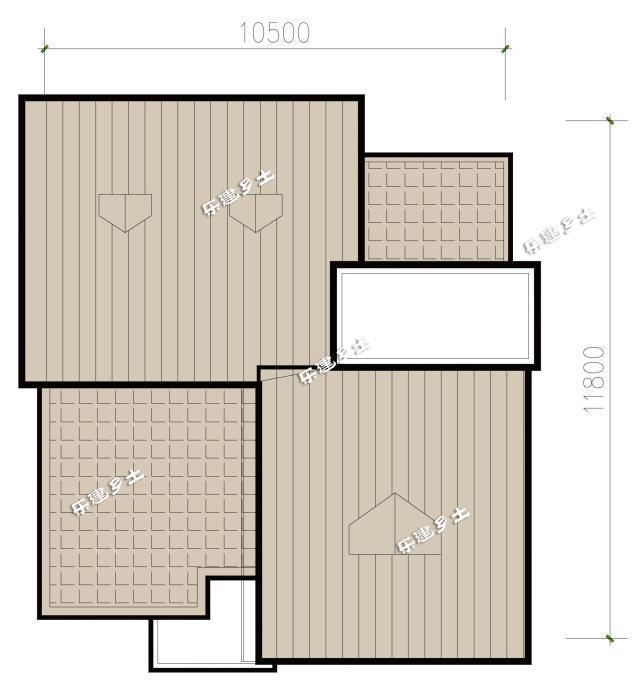 10x12米兩層半英倫別墅全套圖紙，占地面積小，實用又大方！