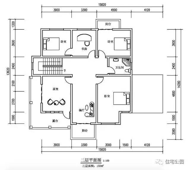15X12米經(jīng)典農(nóng)村別墅，占地100平有車庫露臺，適合農(nóng)村人