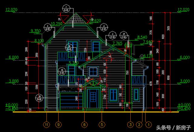 12.74x14.49三層個(gè)性年輕小別墅