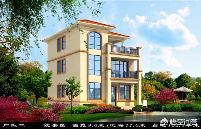 宅基地長12米寬9米帶雙衛(wèi)生間怎么設計圖紙？