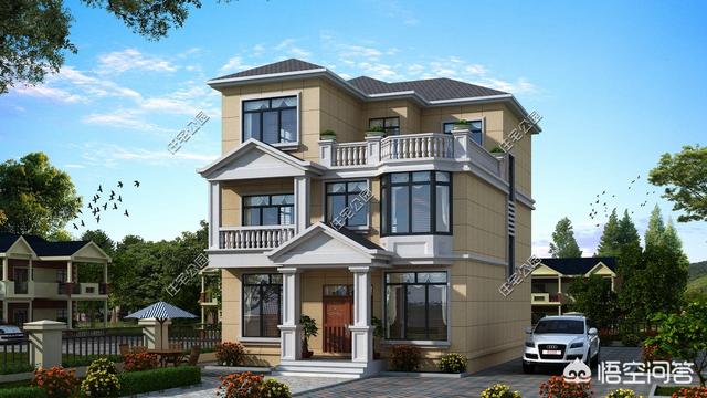 宅基地長12米寬9米帶雙衛(wèi)生間怎么設計圖紙？