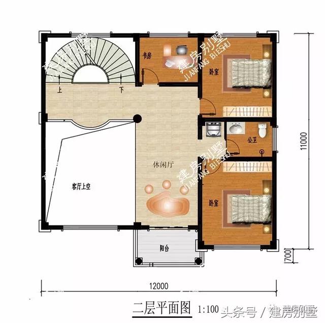 2棟面寬12米三層農(nóng)村房屋方案圖，第一棟受追捧
