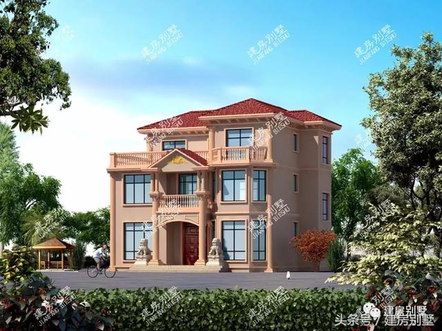 2棟面寬12米三層農(nóng)村房屋方案圖，第一棟受追捧