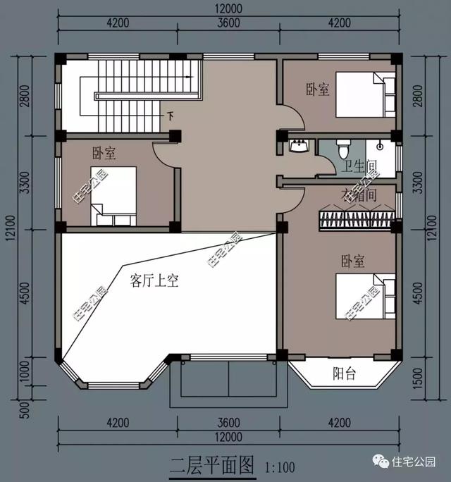 5套占地100平的時(shí)尚二層小洋樓圖，2024年新款