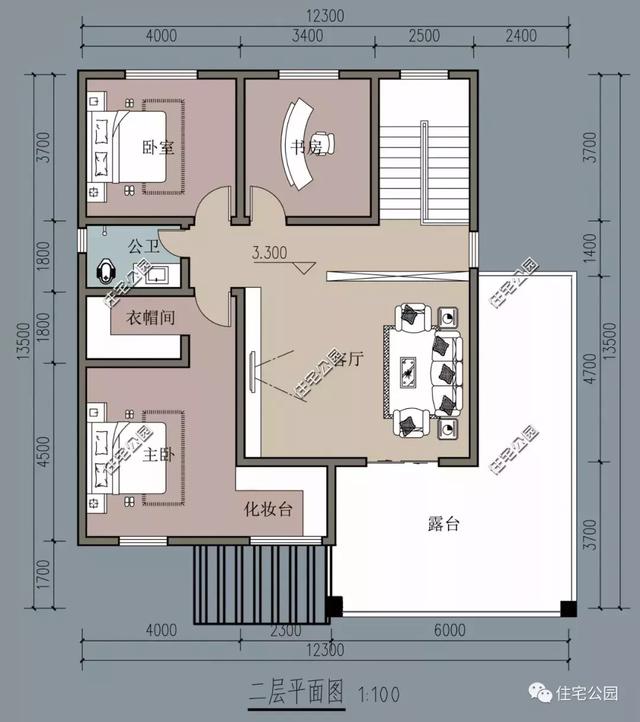 5套占地100平的時(shí)尚二層小洋樓圖，2024年新款