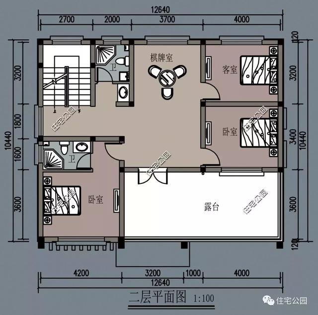 5套占地100平的時(shí)尚二層小洋樓圖，2024年新款