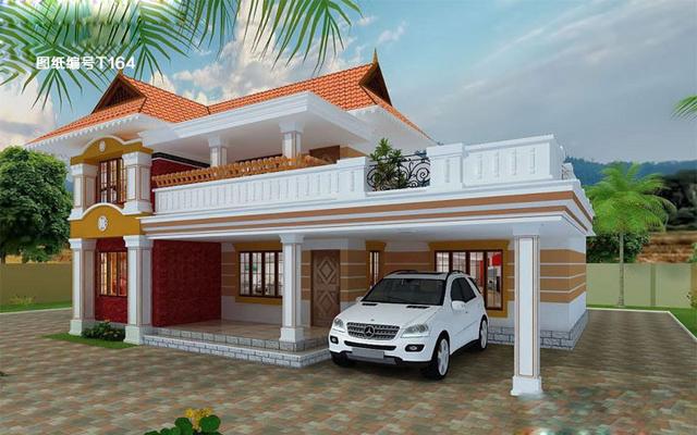 造價低的二層簡單房子方案圖，20萬建主體沒問題