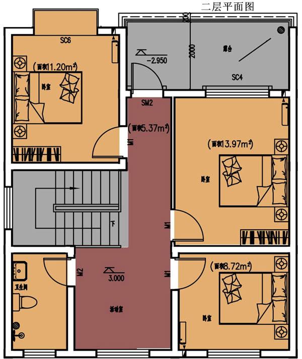 造價低的二層簡單房子方案圖，20萬建主體沒問題