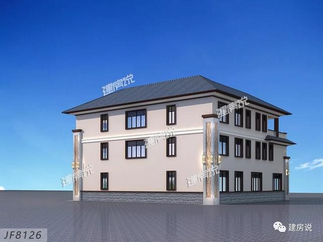 2款富豪專(zhuān)屬新中式別墅設(shè)計(jì)方案圖，家大業(yè)大的自建有面子