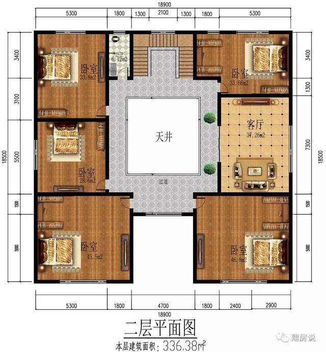 2款富豪專(zhuān)屬新中式別墅設(shè)計(jì)方案圖，家大業(yè)大的自建有面子