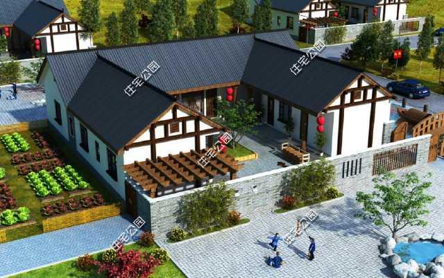 3款農(nóng)村三合院戶(hù)型圖，喜歡中式建筑的收藏