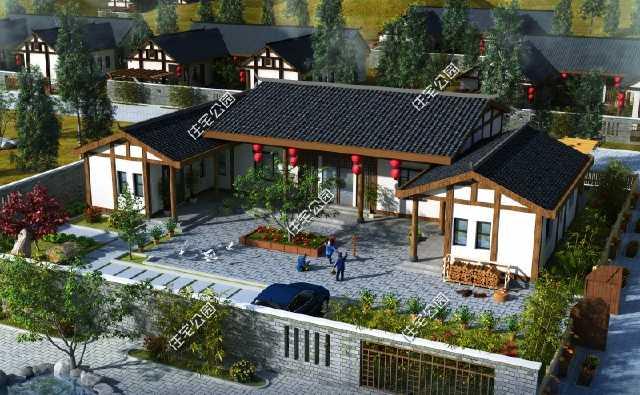 3款農(nóng)村三合院戶(hù)型圖，喜歡中式建筑的收藏