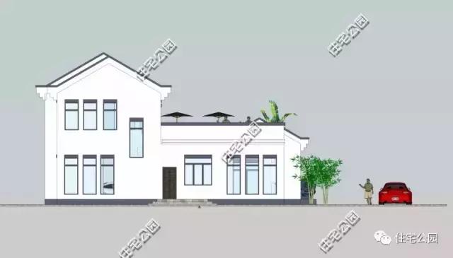 建了這棟中式三合院，洋房別墅都黯然失色了