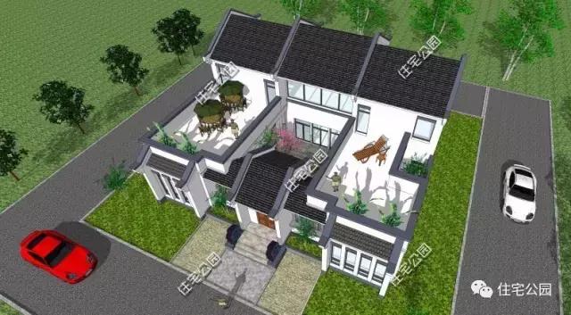 建了這棟中式三合院，洋房別墅都黯然失色了