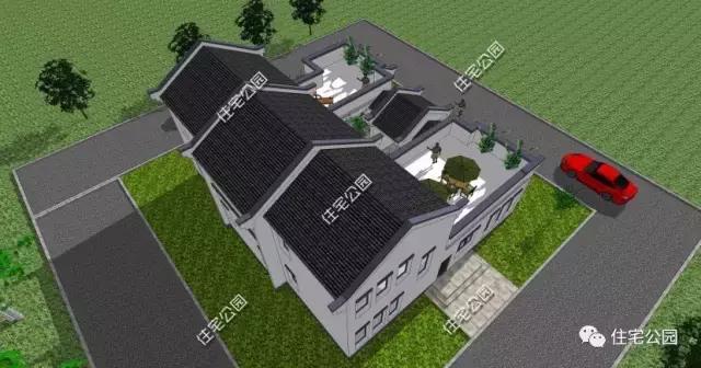 建了這棟中式三合院，洋房別墅都黯然失色了