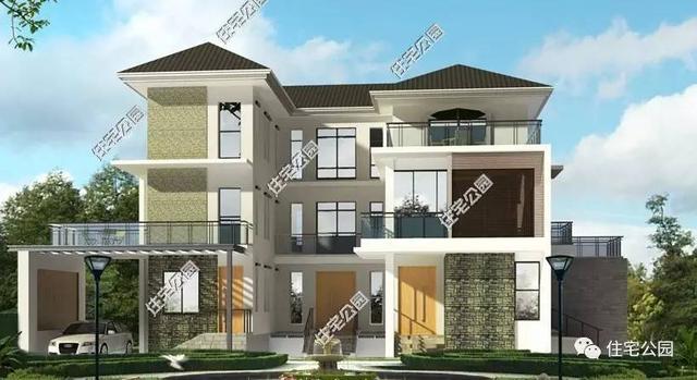 5套農(nóng)村三合院戶型圖，一層、二層、三層都有