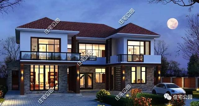 5套農(nóng)村三合院戶型圖，一層、二層、三層都有