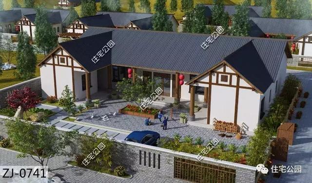 23X16米養(yǎng)老三合院戶型圖，退休后養(yǎng)養(yǎng)花，喂喂雞就靠它了