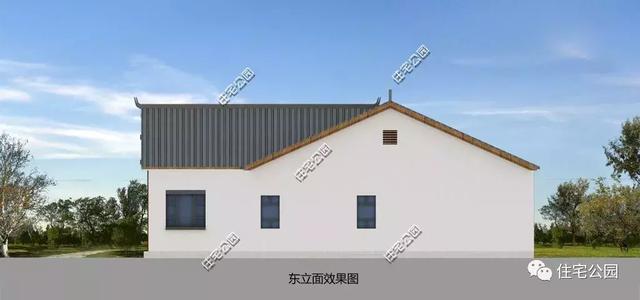 23X16米養(yǎng)老三合院戶型圖，退休后養(yǎng)養(yǎng)花，喂喂雞就靠它了