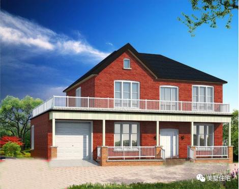 20款帶車庫(kù)自建房戶型圖，一二三層都有