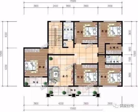 20款帶車庫(kù)自建房戶型圖，一二三層都有