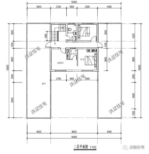20款帶車庫(kù)自建房戶型圖，一二三層都有