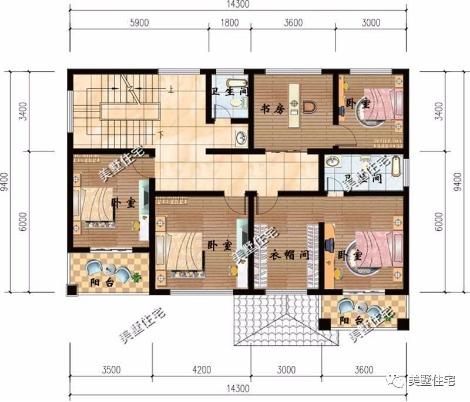 20款帶車庫(kù)自建房戶型圖，一二三層都有