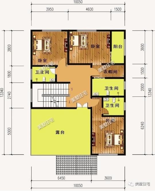 20款帶車庫(kù)自建房戶型圖，一二三層都有