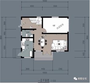 20款帶車庫(kù)自建房戶型圖，一二三層都有