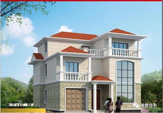 自建房實(shí)景照和效果圖對(duì)比，建好真不比效果圖差