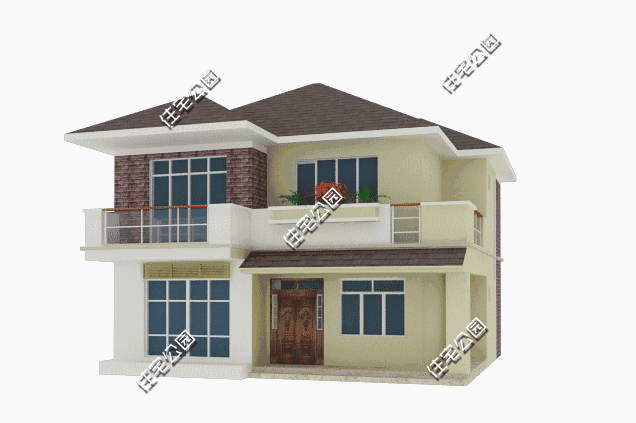 11X12米農(nóng)村2層時(shí)尚小別墅設(shè)計(jì)方案圖，年輕人喜歡