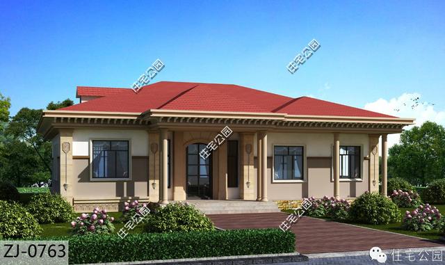 16X11米農(nóng)村一層小平房設(shè)計(jì)方案圖，適合養(yǎng)老！