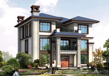 新中式三層樓房設(shè)計(jì)圖，外觀精致布局也是相當(dāng)?shù)臉銓?shí)