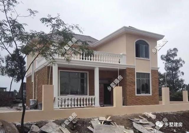 10X12米農村二層房屋設計圖，5室2廳帶露臺