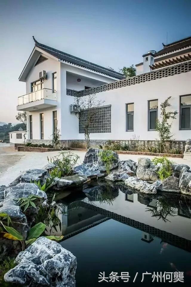 廣東農(nóng)村一中式別墅實拍，路過的都駐足欣賞