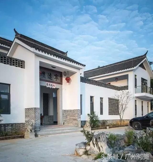 廣東農(nóng)村一中式別墅實拍，路過的都駐足欣賞