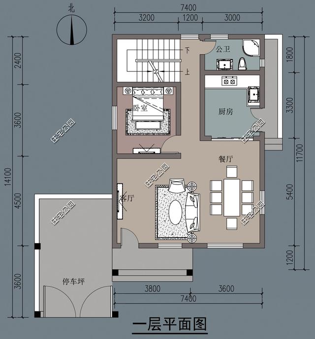 幾套帶車庫的農(nóng)村自建別墅戶型方案，沒車庫都不敢叫別墅
