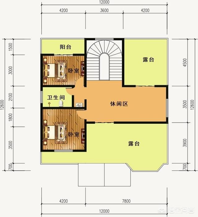 農(nóng)村12米×12米自建三層別墅的設(shè)計(jì)圖，有比較好的推薦嗎？