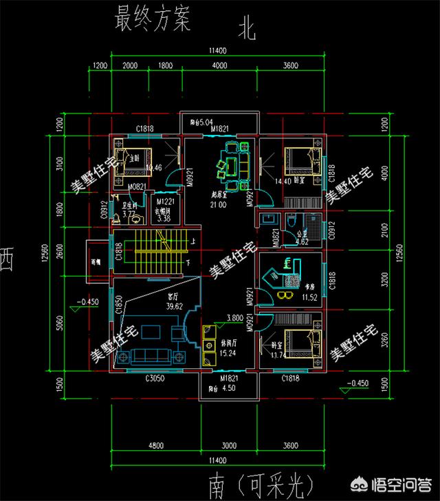 農(nóng)村12米×12米自建三層別墅的設(shè)計(jì)圖，有比較好的推薦嗎？