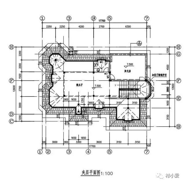17x16m帶閣樓的歐式雙層別墅方案，浪漫清雅