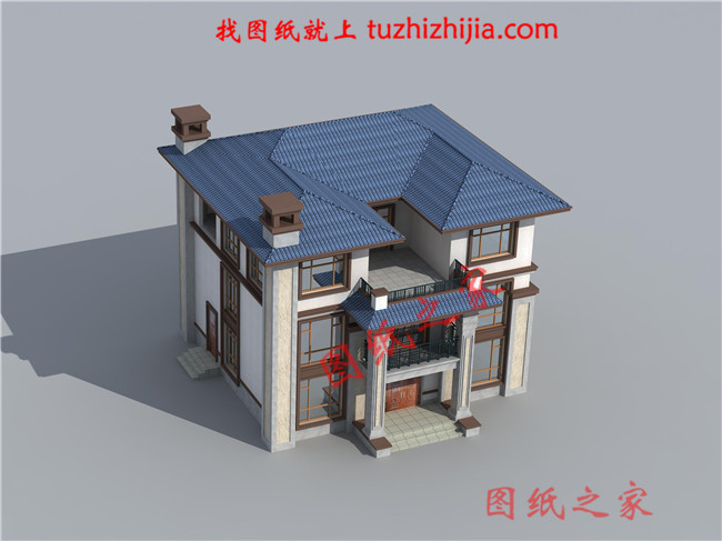 新中式三層樓房設(shè)計(jì)圖，外觀精致布局也是相當(dāng)?shù)臉銓?shí)