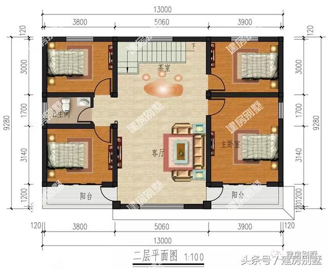 2款文化石外墻的兩層自建樓房，看下你喜歡哪個戶型？