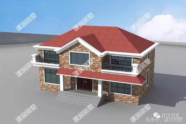 2款文化石外墻的兩層自建樓房，看下你喜歡哪個戶型？