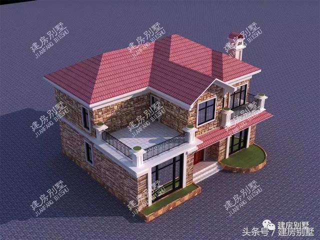 2款文化石外墻的兩層自建樓房，看下你喜歡哪個戶型？