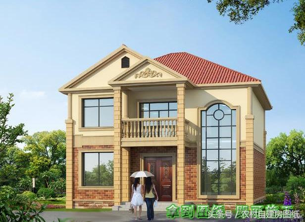 幾款復(fù)式二層樓房戶型方案圖，客廳中空的才顯高檔