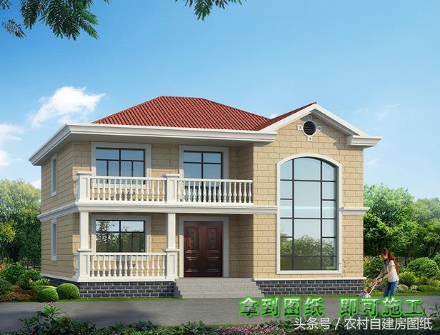 幾款復(fù)式二層樓房戶型方案圖，客廳中空的才顯高檔