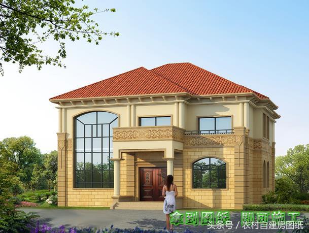 幾款復(fù)式二層樓房戶型方案圖，客廳中空的才顯高檔